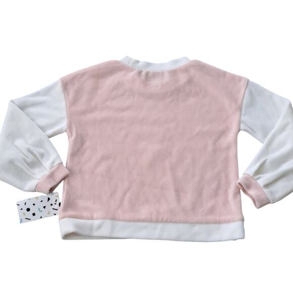 NWT Harper Canyon Girls Pink Velvet Velour Pullover Top Size 4 - Picture 8 of 8